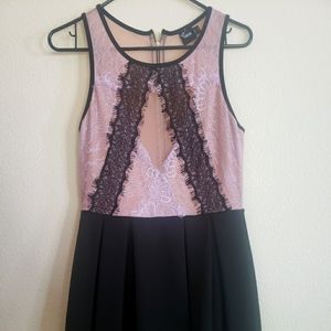ASOS Lavender and Black Lace Dress